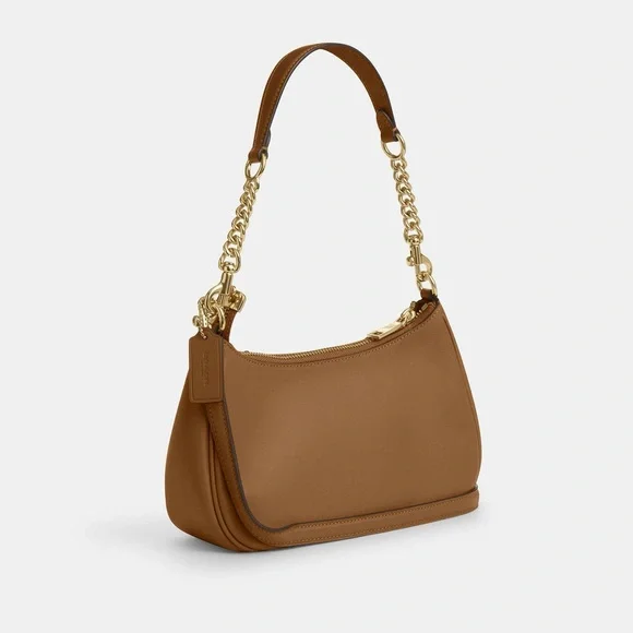 Coach Teri Shoulder Bag With Butterfly Applique CAJ97Honey brown NWT